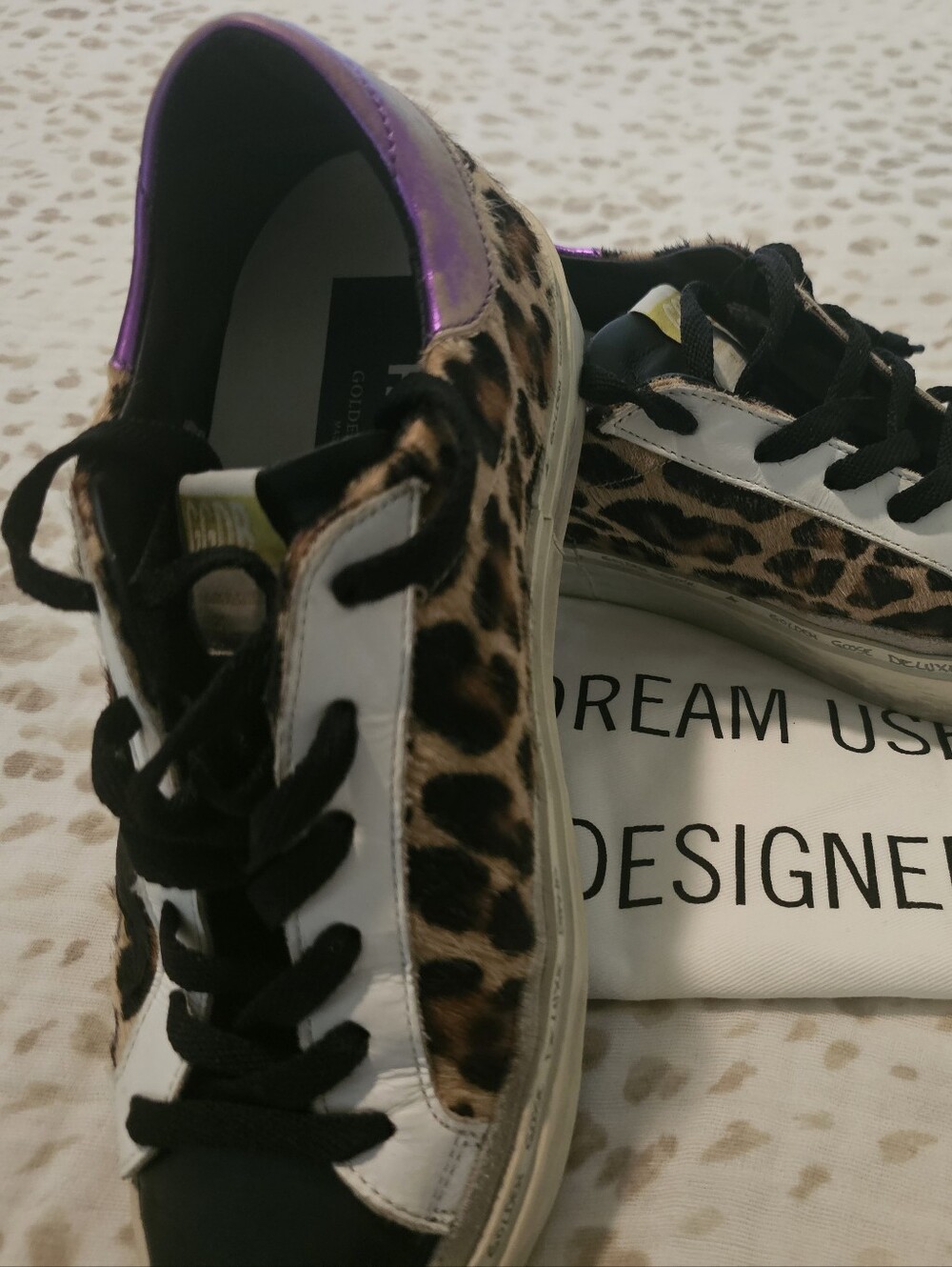 Golden Goose Hi Star Leopard Print Sneakers✨️
